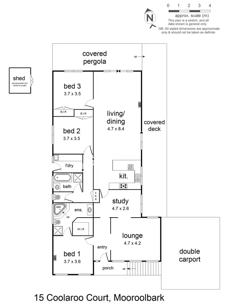 Floorplan of Homely house listing, 15 Coolaroo Court, Mooroolbark VIC 3138