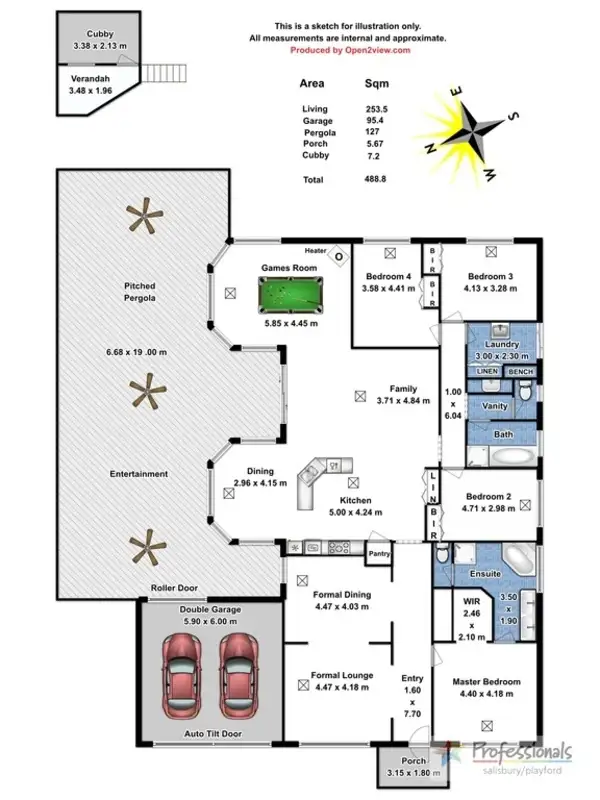 Floorplan of Homely house listing, 8 Trowbridge Circuit, Gulfview Heights SA 5096