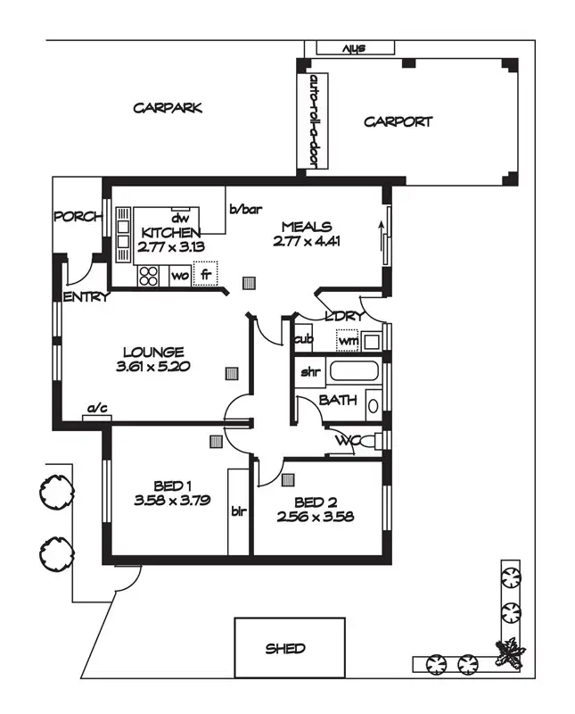 Floorplan of Homely house listing, 2/23 Urlwin Road, Salisbury SA 5108