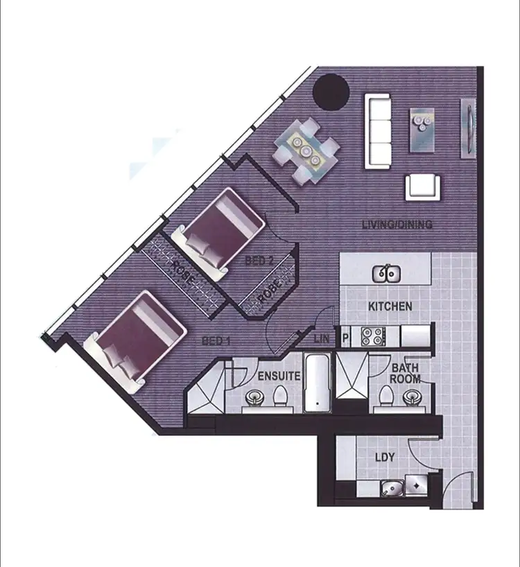 Floorplan of Homely apartment listing, 43 Herschel Street, Brisbane QLD 4000