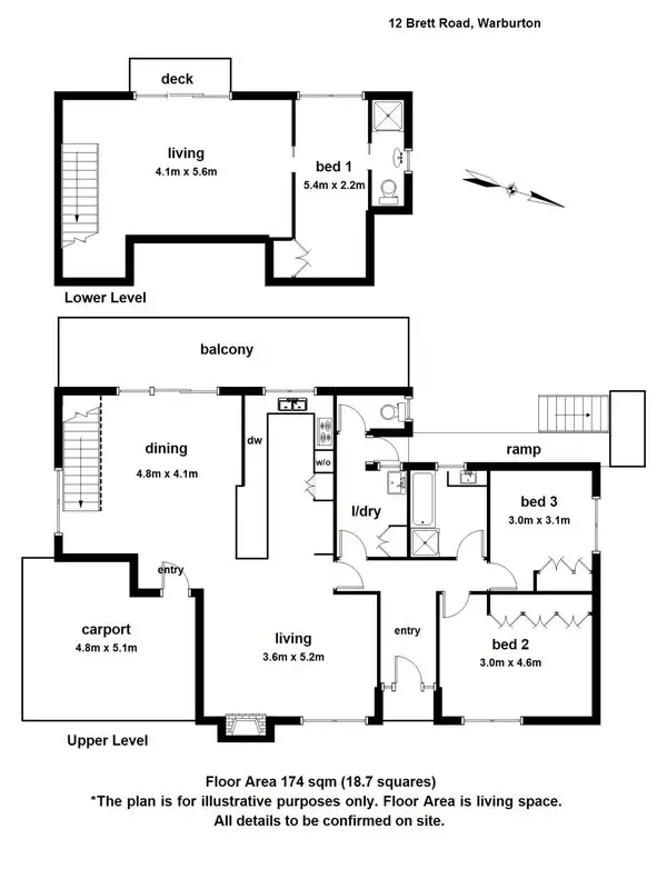 Floorplan of Homely house listing, 12 Brett Road, Warburton VIC 3799