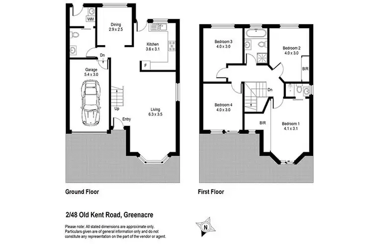 Floorplan of Homely townhouse listing, 2/46-48 Old Kent Road, Greenacre NSW 2190