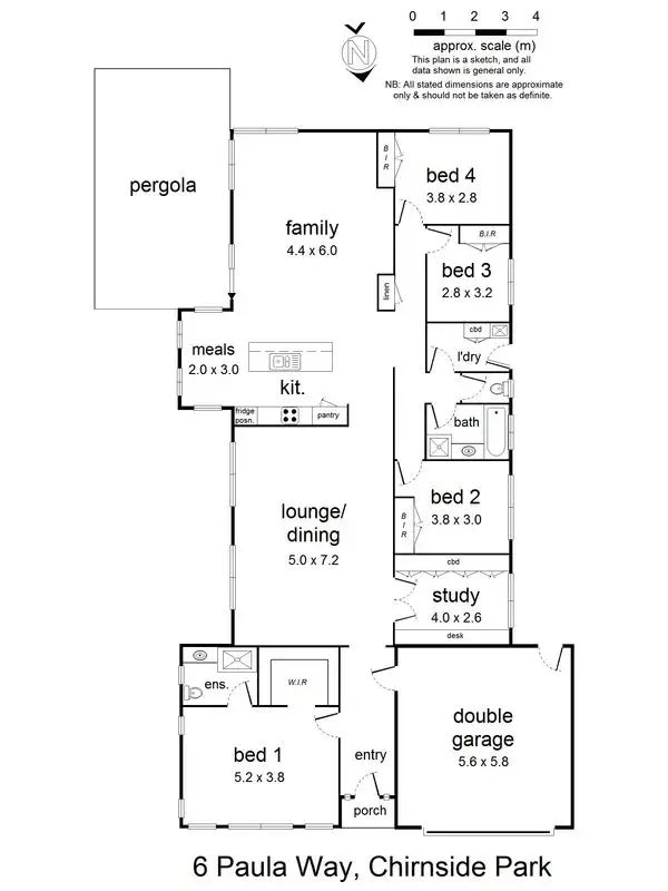 Floorplan of Homely house listing, 6 Paula Way, Chirnside Park VIC 3116