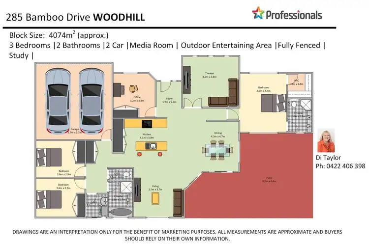 Floorplan of Homely house listing, 285 Bamboo Drive, Woodhill QLD 4285