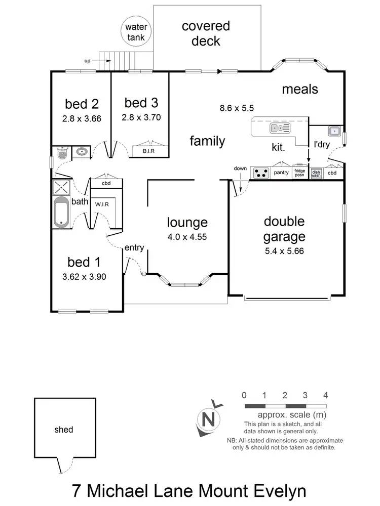 Floorplan of Homely house listing, 7 Michael Lane, Mount Evelyn VIC 3796