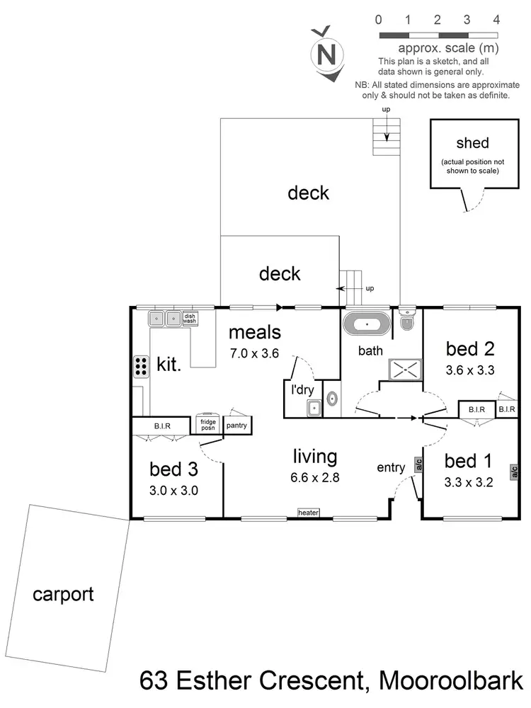 Floorplan of Homely house listing, 63 Esther Crescent, Mooroolbark VIC 3138