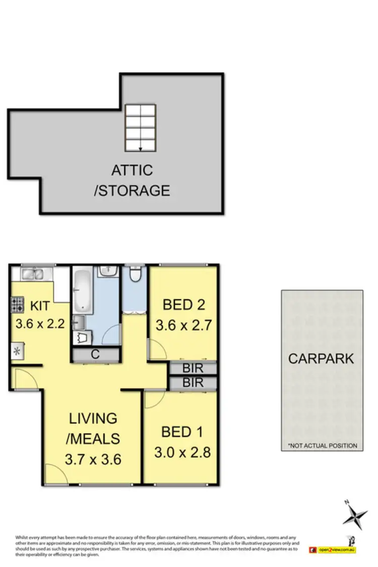 Floorplan of Homely flat listing, 8/28 Eldridge Street, Footscray VIC 3011