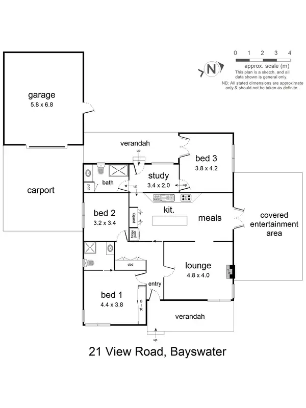 Floorplan of Homely house listing, 21 View Road, Bayswater VIC 3153