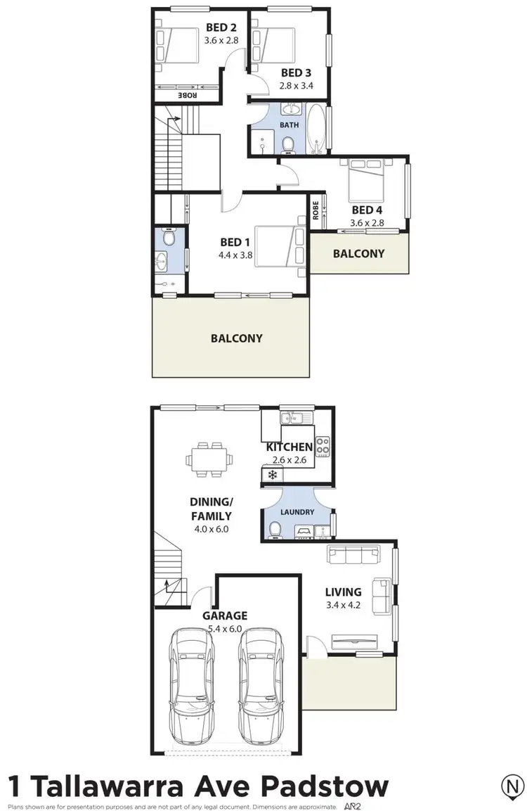 Floorplan of Homely semi-detached listing, 1A Tallawarra Avenue, Padstow NSW 2211