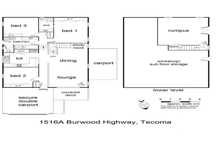 Floorplan of Homely house listing, 1516A Burwood Highway, Tecoma VIC 3160