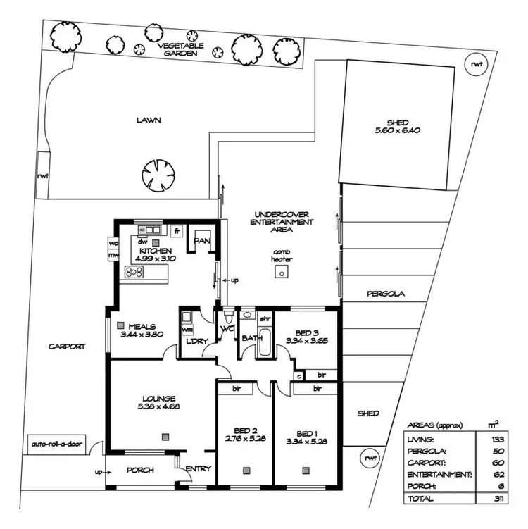 Floorplan of Homely house listing, 50 Whysall Road, Greenacres SA 5086