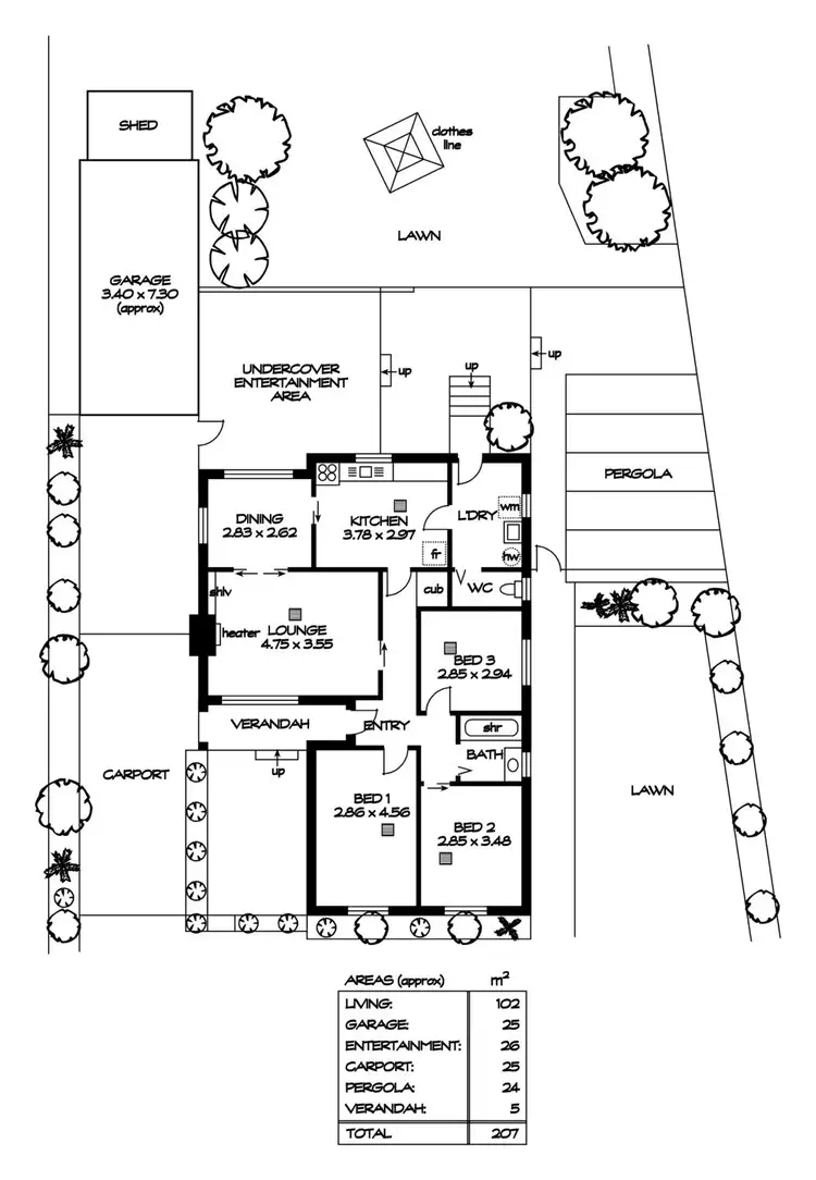Floorplan of Homely house listing, 12 The Parkway, Klemzig SA 5087