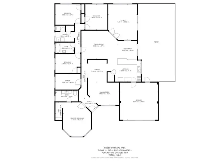 Floorplan of Homely house listing, 1 Agraulia Court, High Wycombe WA 6057