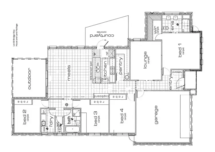 Floorplan of Homely house listing, Lot/69 Bridge Way, Mildura VIC 3500