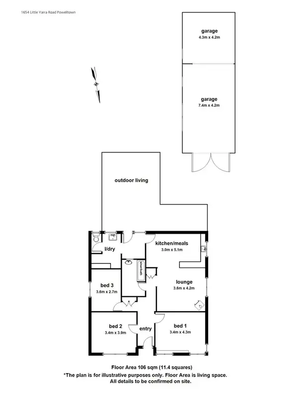 Floorplan of Homely house listing, 1654 Little Yarra Road, Powelltown VIC 3797
