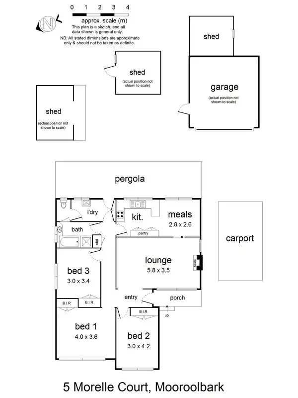 Floorplan of Homely house listing, 5 Morelle Court, Mooroolbark VIC 3138