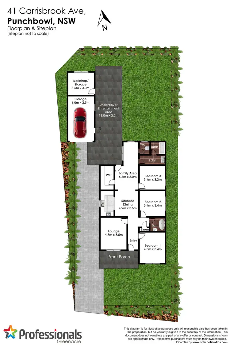 Floorplan of Homely house listing, 41 Carrisbrook Avenue, Punchbowl NSW 2196