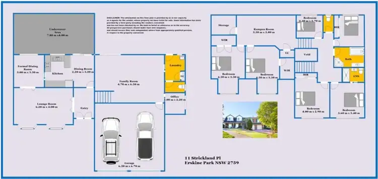 Floorplan of Homely house listing, 11 Strickland Place, Erskine Park NSW 2759