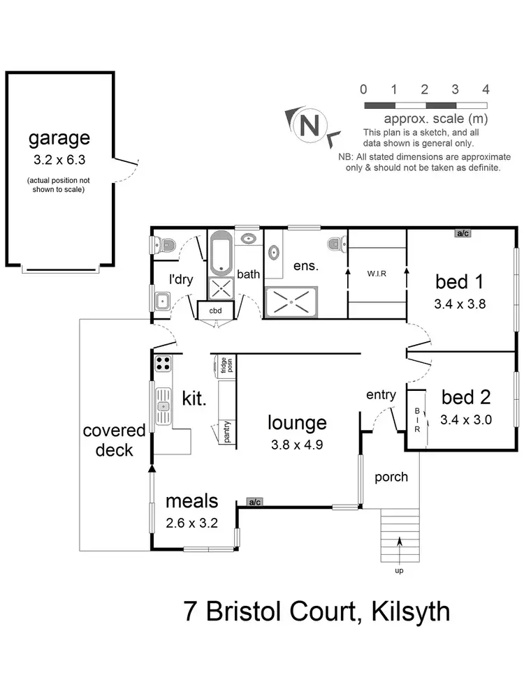 Floorplan of Homely house listing, 7 Bristol Court, Kilsyth VIC 3137