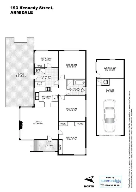 Floorplan of Homely house listing, 193 Kennedy Street, Armidale NSW 2350