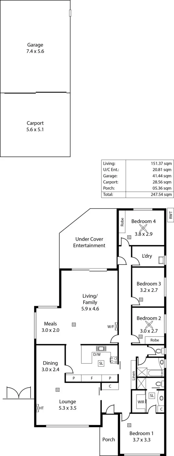 Floorplan of Homely house listing, 12 Bowran Avenue, Klemzig SA 5087
