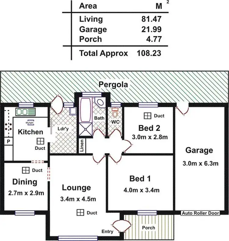 Floorplan of Homely unit listing, 4/32 Curzon Street, Camden Park SA 5038