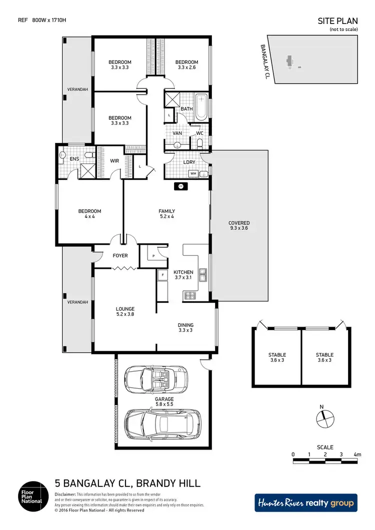 Floorplan of Homely rural property listing, 5 Bangalay Close, Brandy Hill NSW 2324