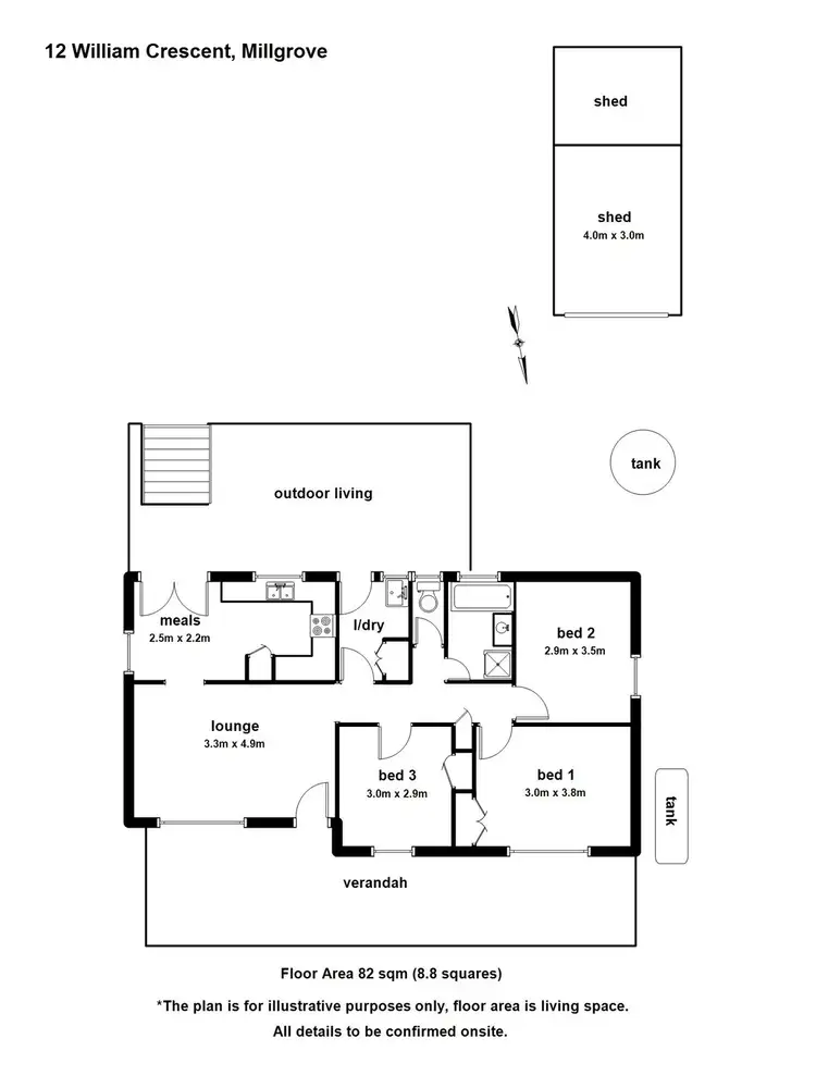 Floorplan of Homely house listing, 12 William Crescent, Millgrove VIC 3799