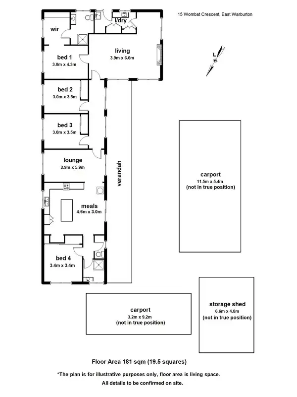 Floorplan of Homely house listing, 15 Wombat Crescent, East Warburton VIC 3799