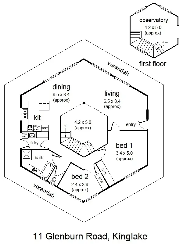 Floorplan of Homely house listing, 11 Glenburn Road, Kinglake VIC 3763