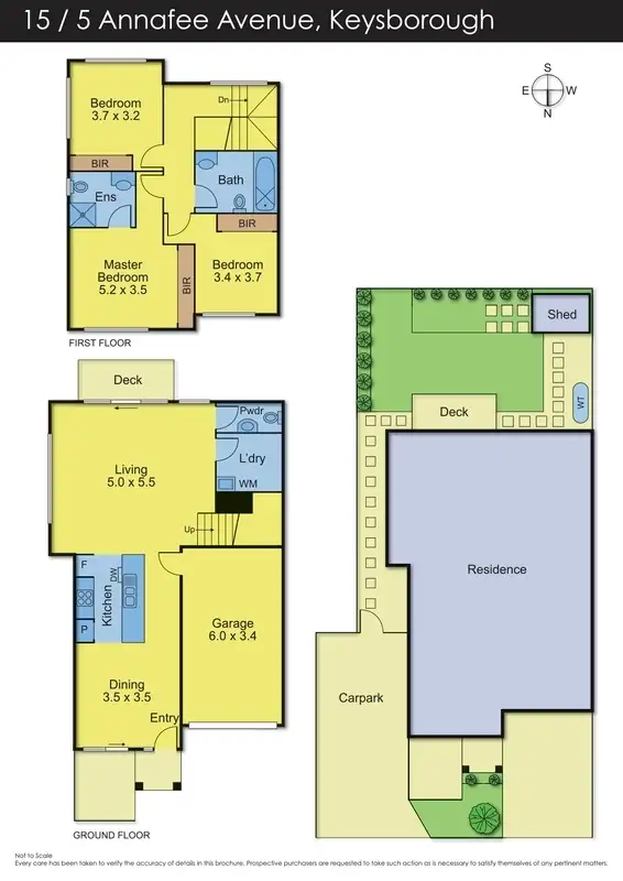 Floorplan of Homely townhouse listing, 15/5 Annafee Avenue, Keysborough VIC 3173