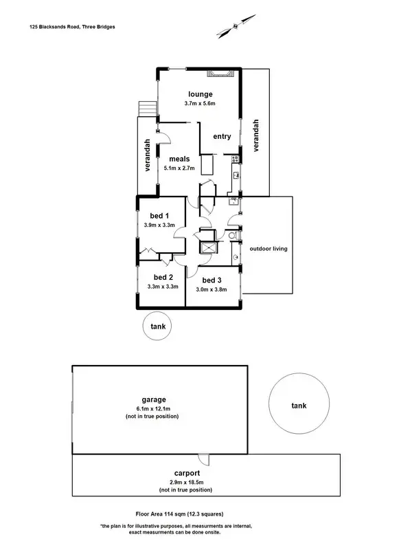 Floorplan of Homely house listing, 125 Blacksands Road, Gladysdale VIC 3797