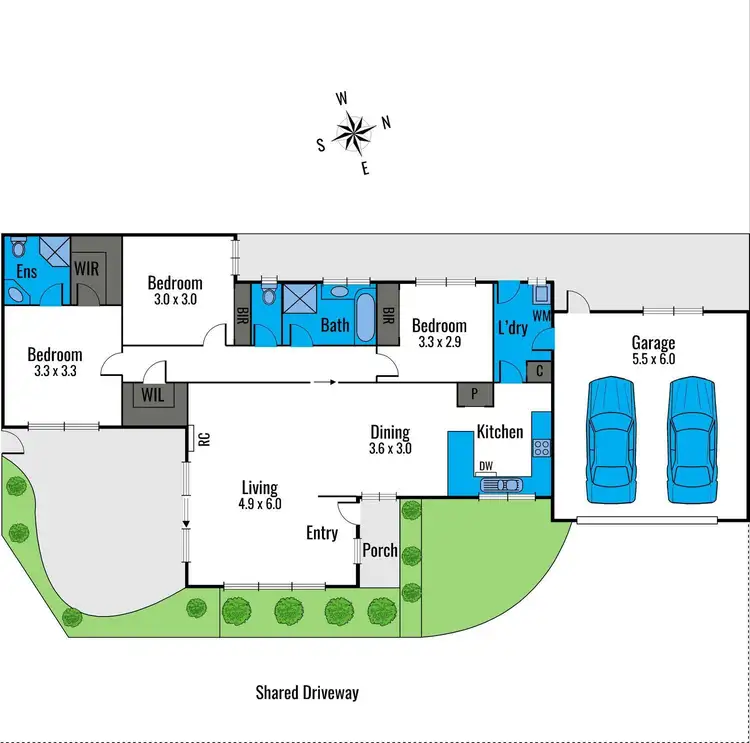 Floorplan of Homely unit listing, 3/179 Roslyn Road, Belmont VIC 3216