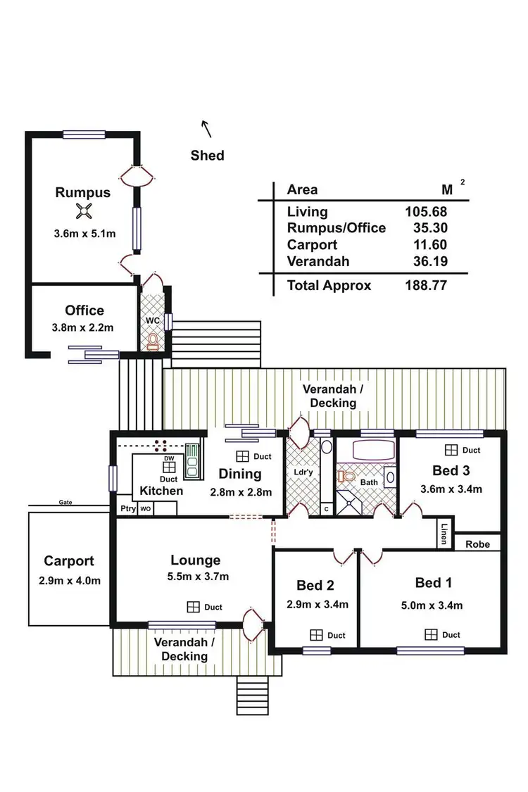 Floorplan of Homely house listing, 3 Olive Street, Magill SA 5072