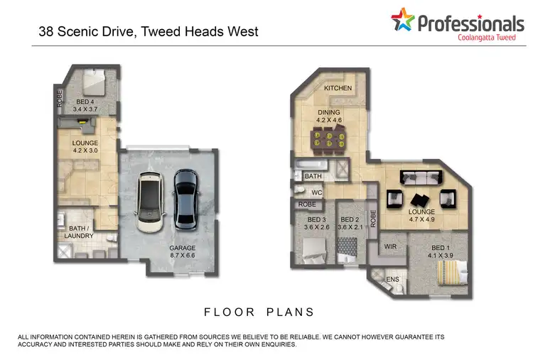 Floorplan of Homely house listing, 38 Scenic Drive, Tweed Heads West NSW 2485