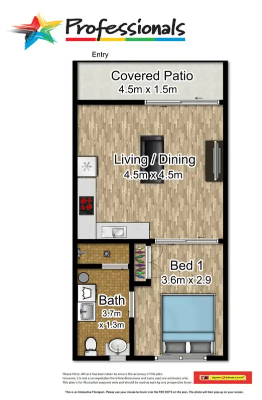 Floorplan of Homely unit listing, 6/4 McPherson Close, Edge Hill QLD 4870