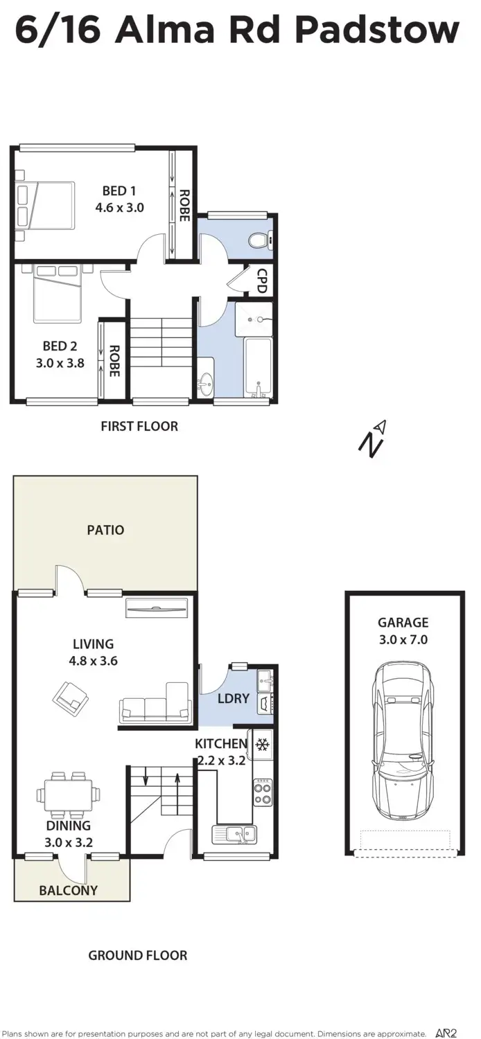 Floorplan of Homely townhouse listing, 6/16 Alma Road, Padstow NSW 2211