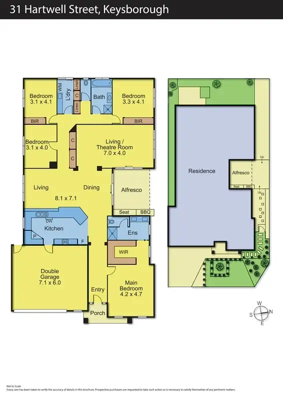Floorplan of Homely house listing, 31 Hartwell Street, Keysborough VIC 3173