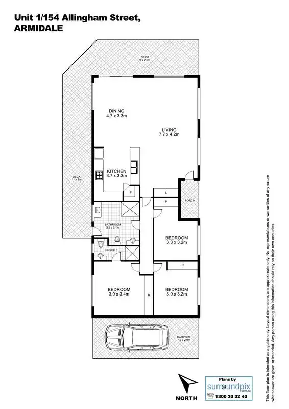 Floorplan of Homely townhouse listing, 2/154 Allingham Street, Armidale NSW 2350