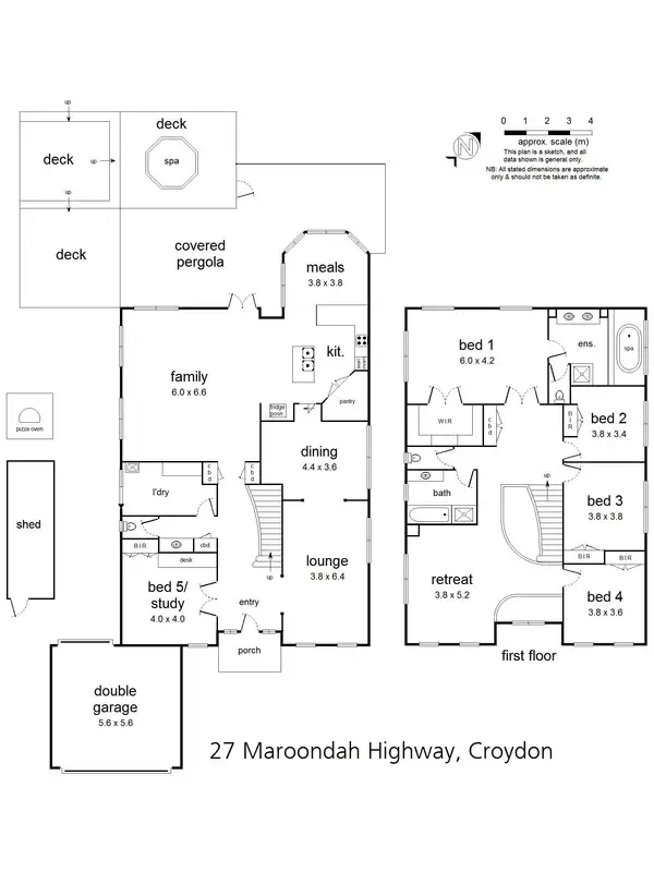 Floorplan of Homely house listing, 27 Maroondah Highway, Croydon VIC 3136