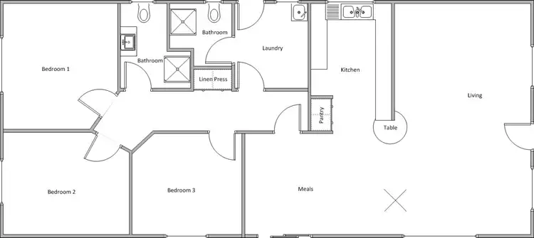 Floorplan of Homely house listing, 6a Blanche Street, Edithburgh SA 5583