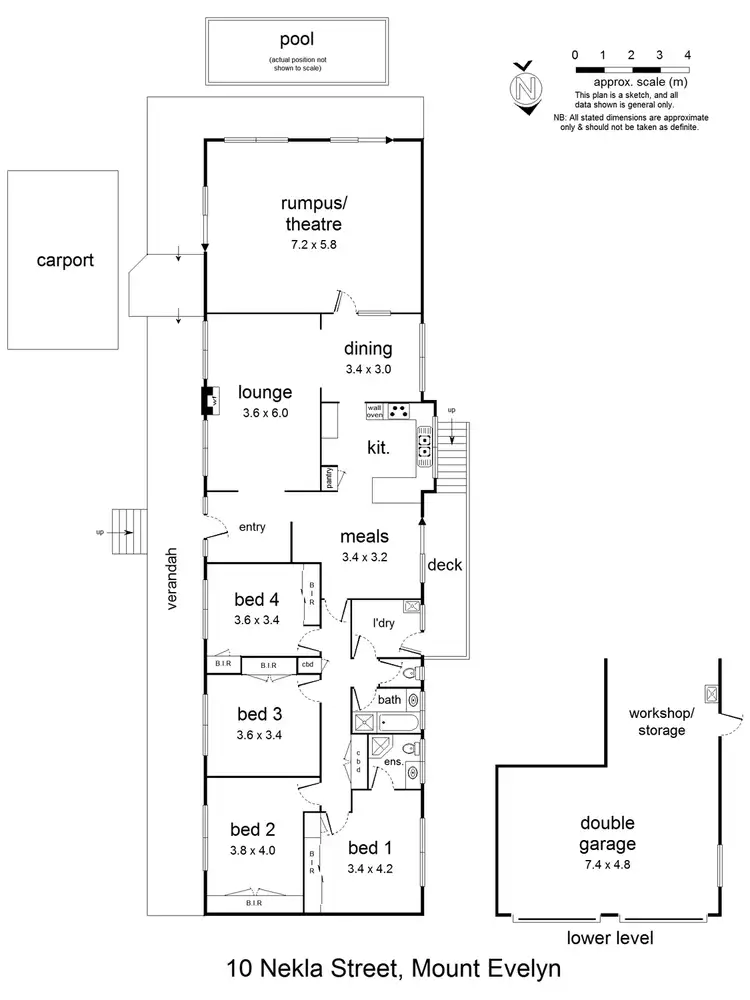 Floorplan of Homely house listing, 10 Nekla Street, Mount Evelyn VIC 3796