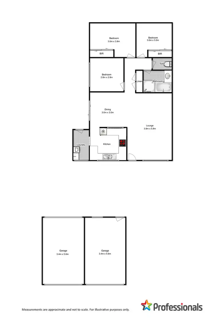 Floorplan of Homely villa listing, 1/8 Reilly Street, Liverpool NSW 2170
