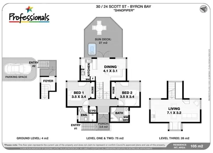 Floorplan of Homely house listing, 30/24 Scott  Street, Byron Bay NSW 2481