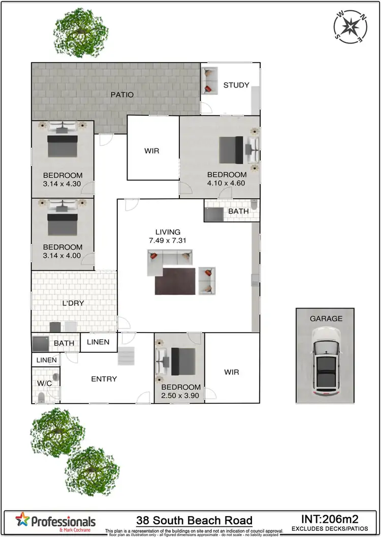 Floorplan of Homely house listing, 36-38 South Beach Road, Brunswick Heads NSW 2483
