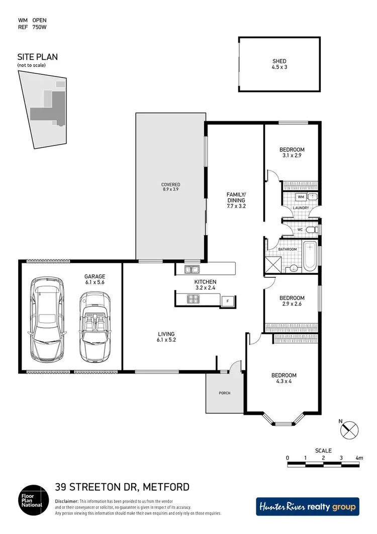 Floorplan of Homely house listing, 39 Streeton Drive, Metford NSW 2323