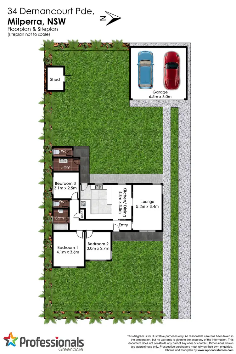 Floorplan of Homely house listing, 34 Dernancourt Parade, Milperra NSW 2214