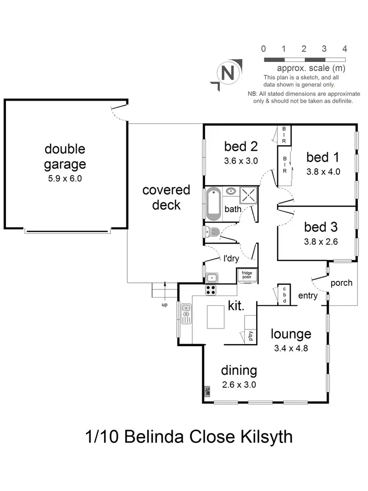 Floorplan of Homely house listing, 1/10 Belinda Close, Kilsyth VIC 3137