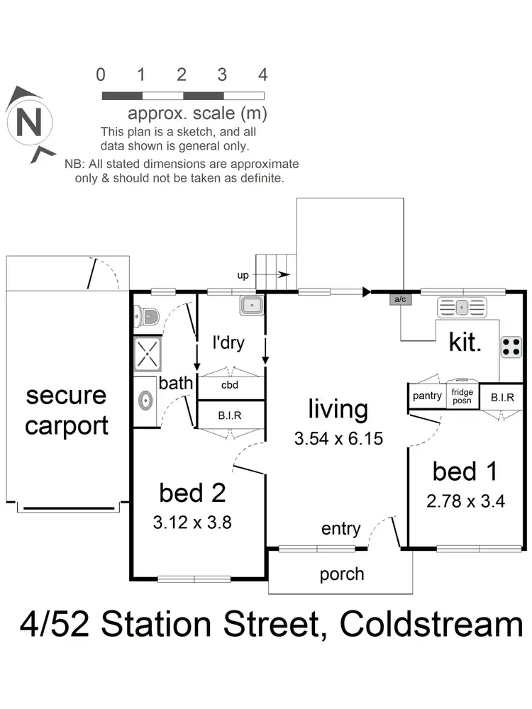 Floorplan of Homely unit listing, 4/52 Station Street, Coldstream VIC 3770