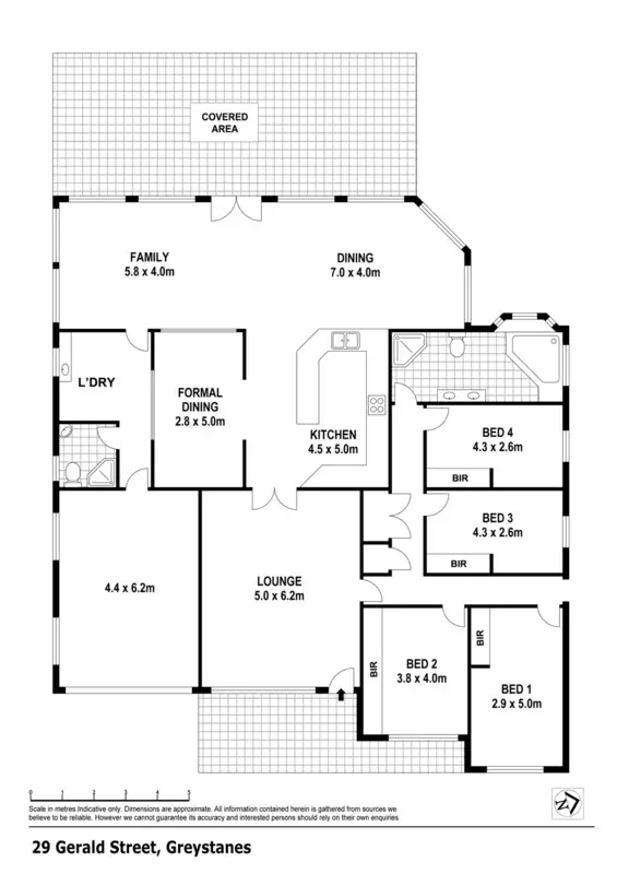 Floorplan of Homely house listing, 29 Gerald Street, Greystanes NSW 2145
